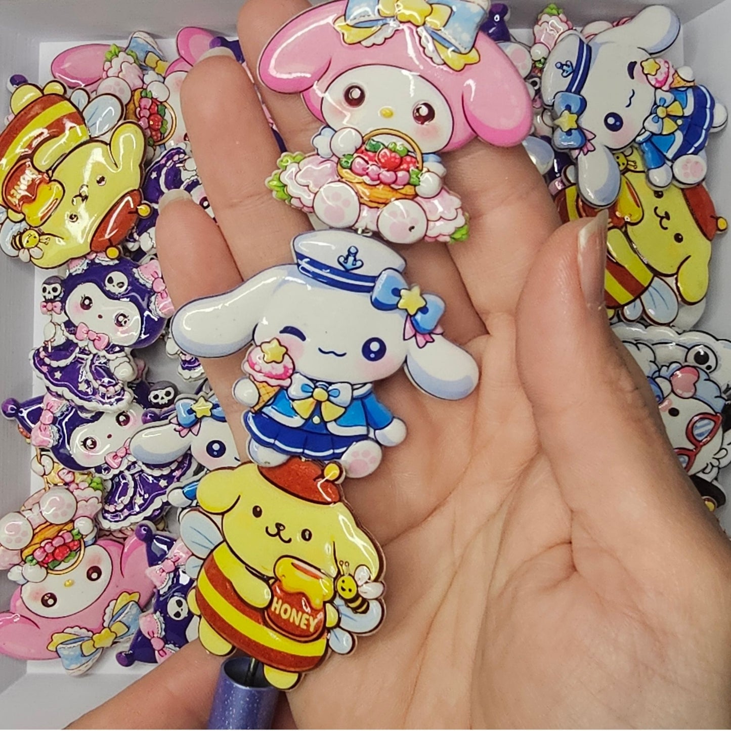 Set of 6 Sanrio Character Focal Beads