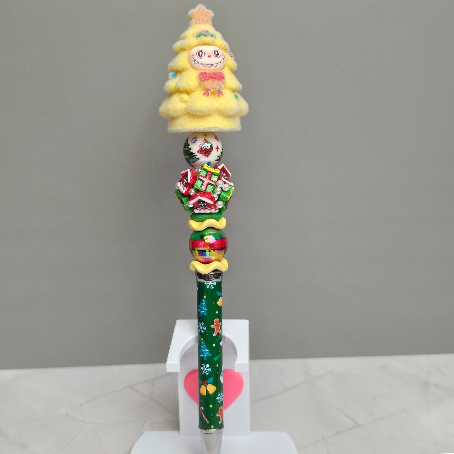 Labubu Christmas Tree Beaded Pen