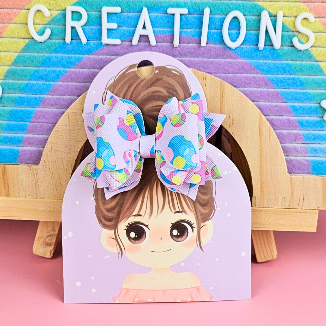 Purple Easter Confetti Egg 3 in Izzy Bow