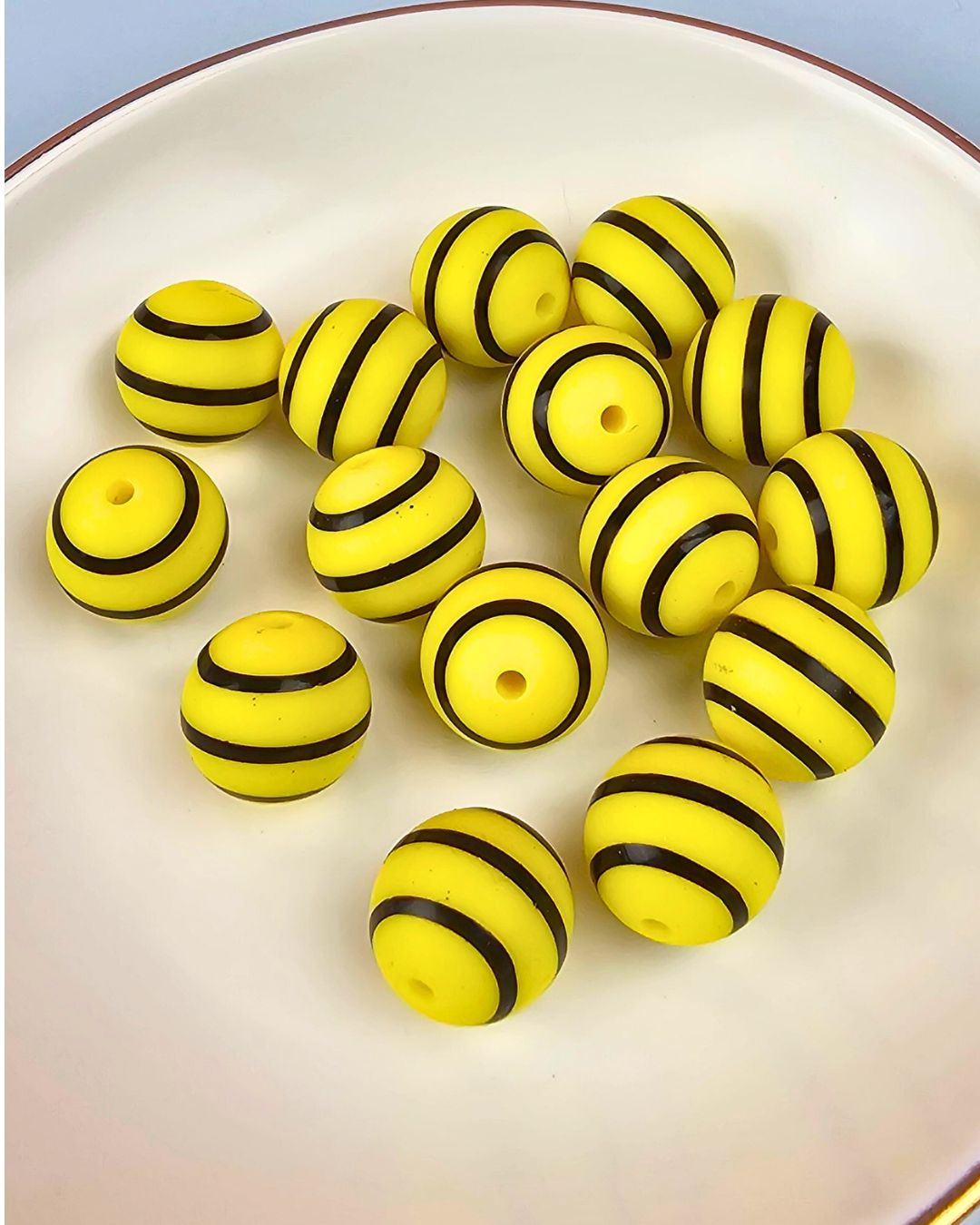 Silicone Beads - Printed Beads 15mm