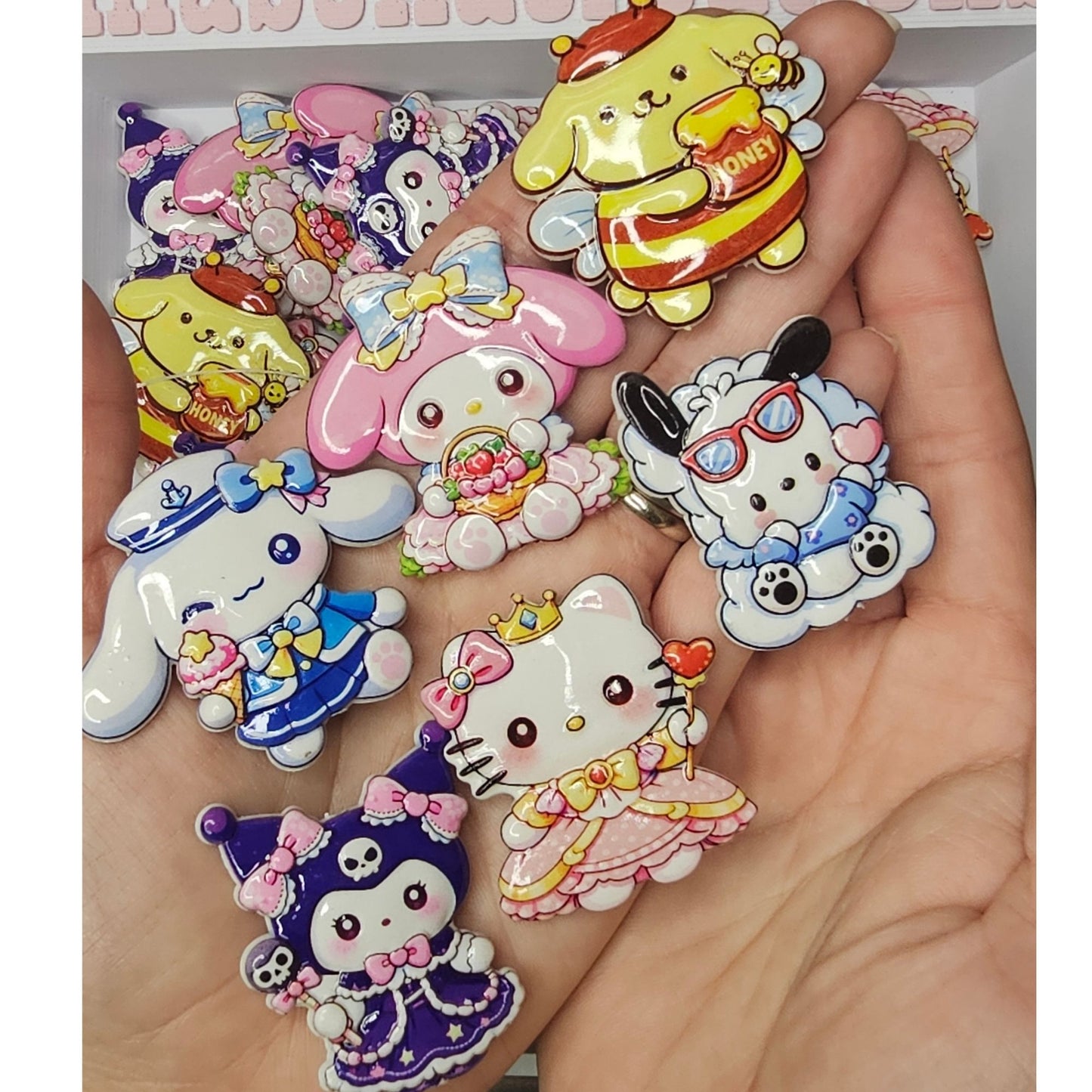 Set of 6 Sanrio Character Focal Beads