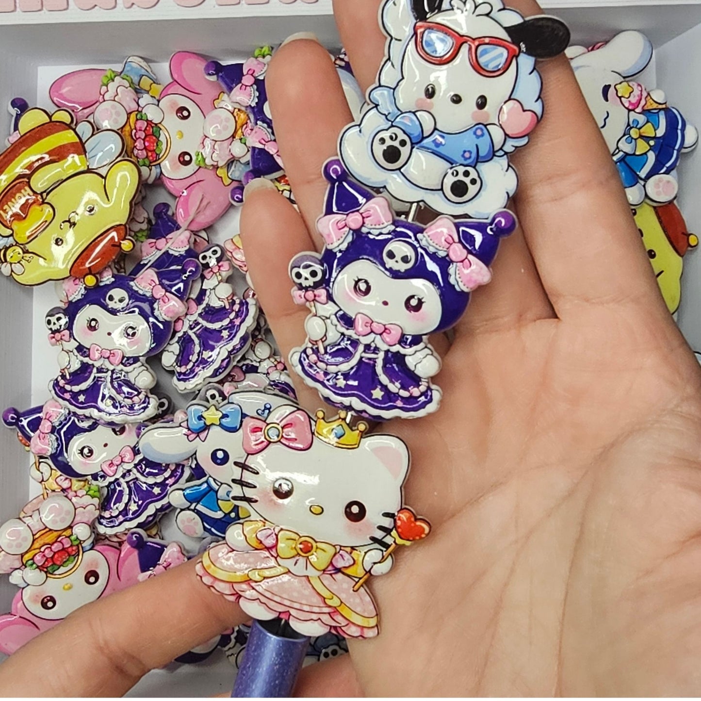 Set of 6 Sanrio Character Focal Beads