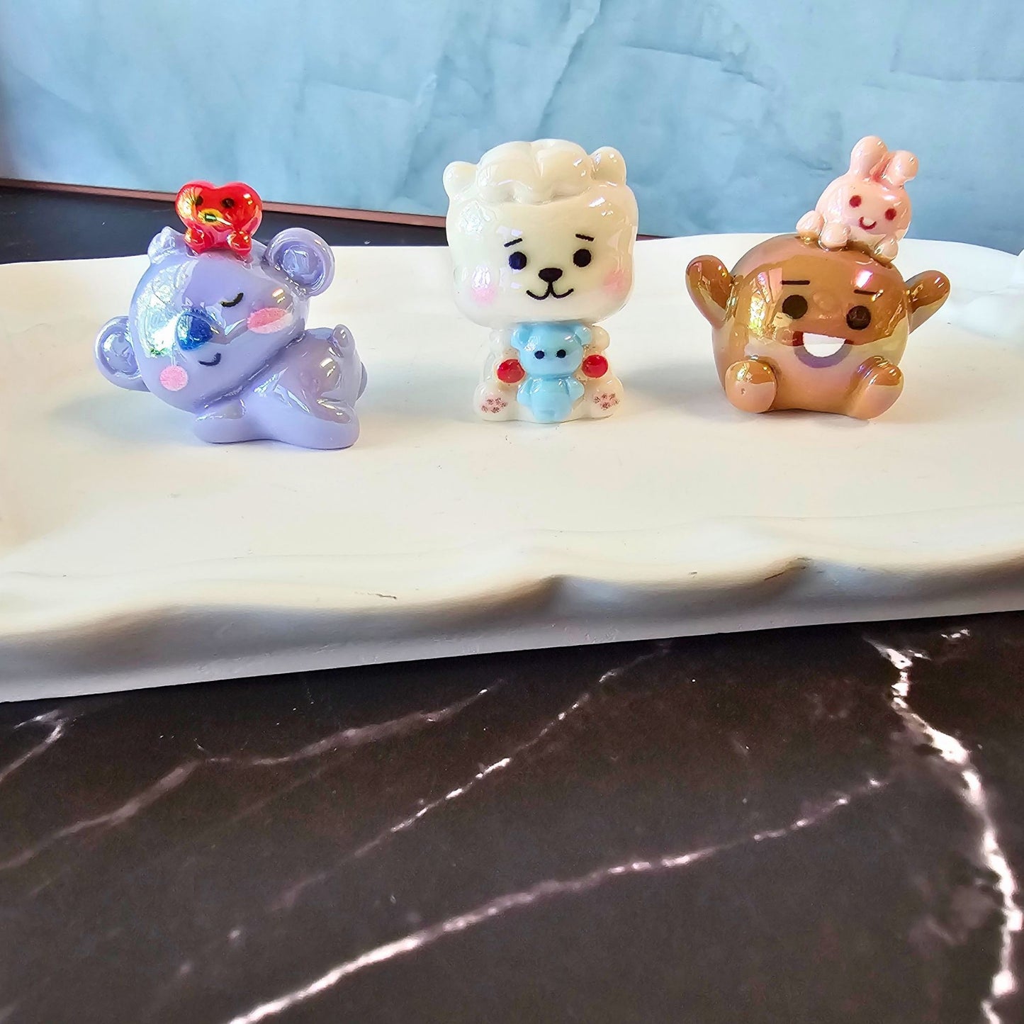 BT21-Inspired 3D Acrylic Figure Beads | Cute Kawaii Character Focal Beads | DIY Pens, Phone Charms, Keychains & Bag Charms | DIY Freebies