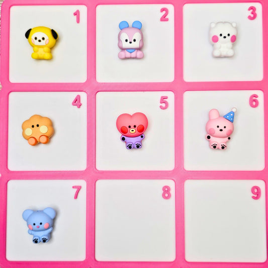 BT21-Inspired 3D Silicone Figure Beads | Cute Kawaii Character Focal Beads | DIY Pens, Phone Charms, Keychains & Bag Charms | DIY Freebies (Copy)
