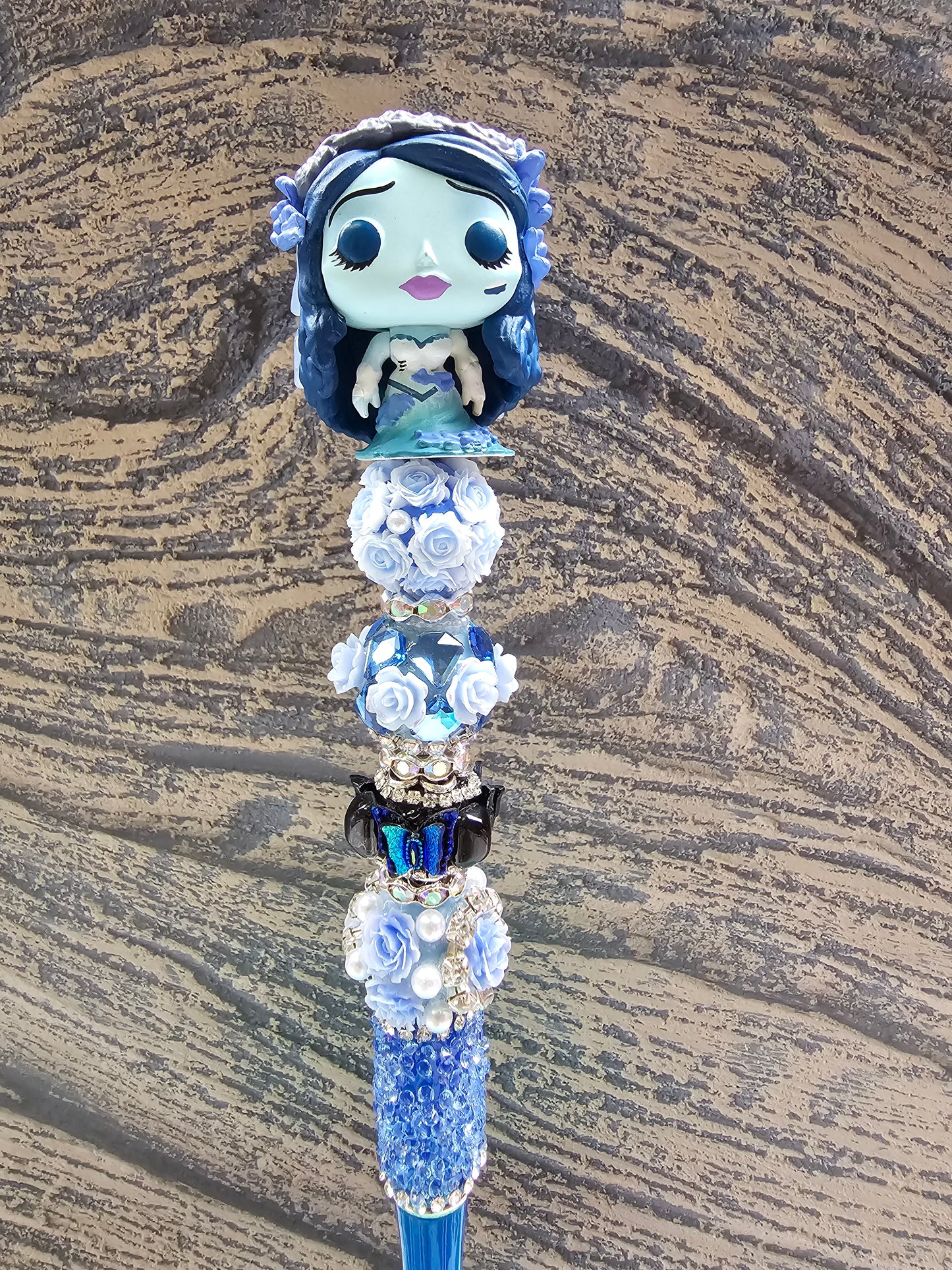 Gothic Bride Beaded Pen | Corpse Bride Inspired Pen | Spooky Aesthetic