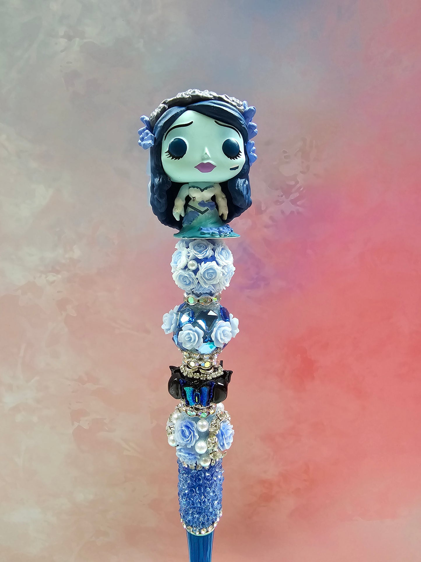 Gothic Bride Beaded Pen | Corpse Bride Inspired Pen | Spooky Aesthetic
