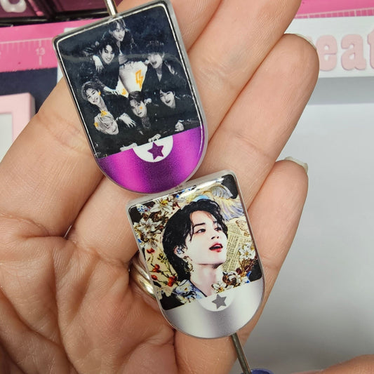 Set of 8 BTS Photo Beads