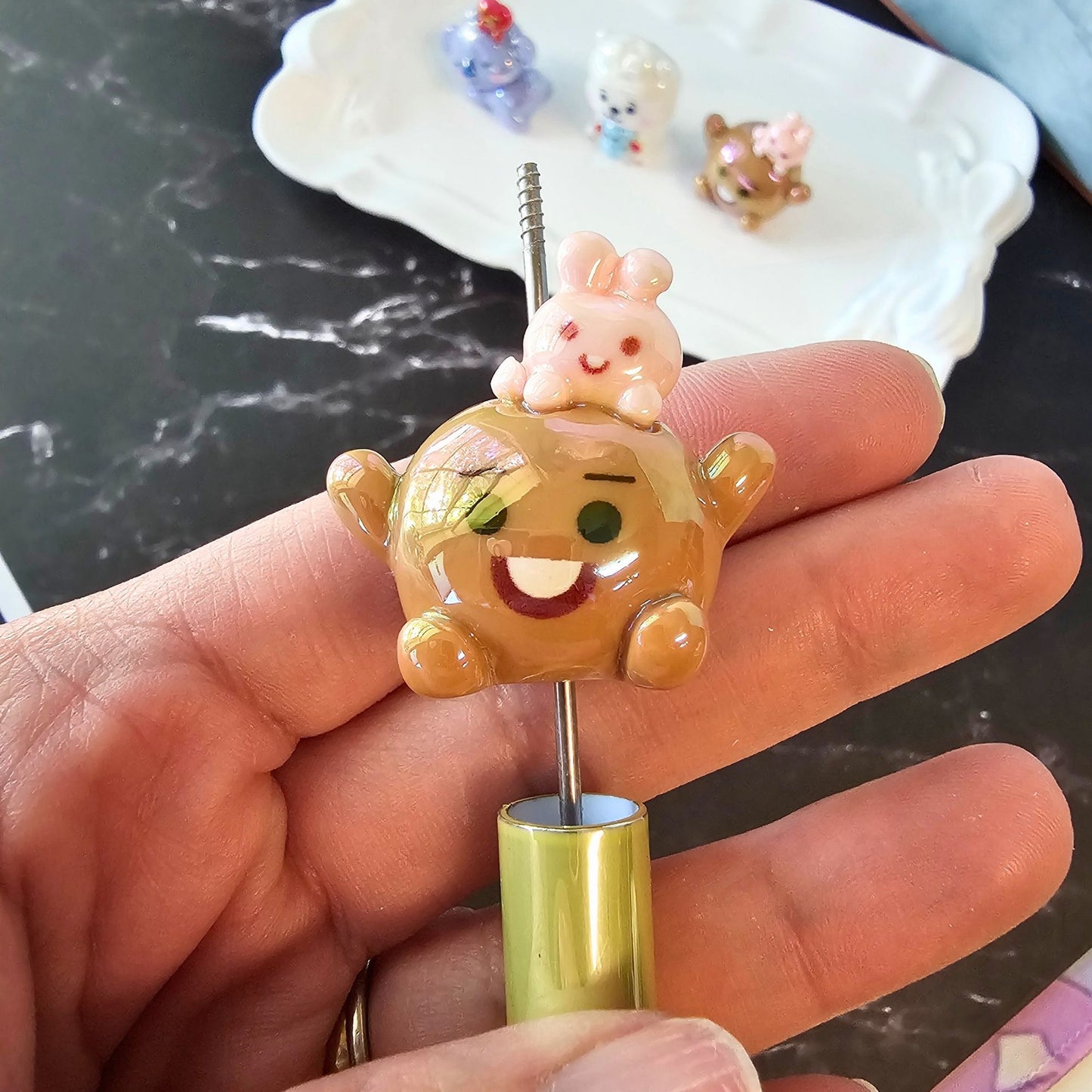 BT21-Inspired 3D Acrylic Figure Beads | Cute Kawaii Character Focal Beads | DIY Pens, Phone Charms, Keychains & Bag Charms | DIY Freebies