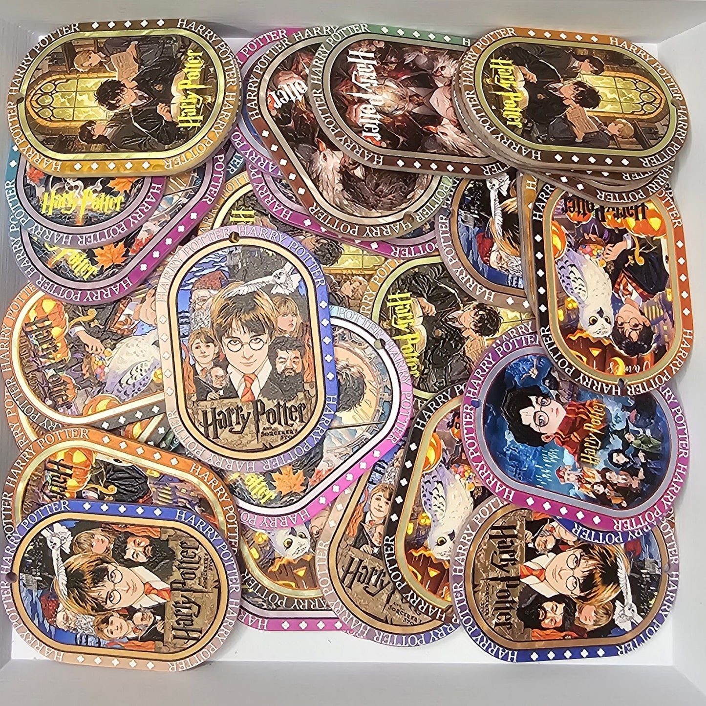 Harry Potter Embossed Acrylic Pendant Charm Tags
