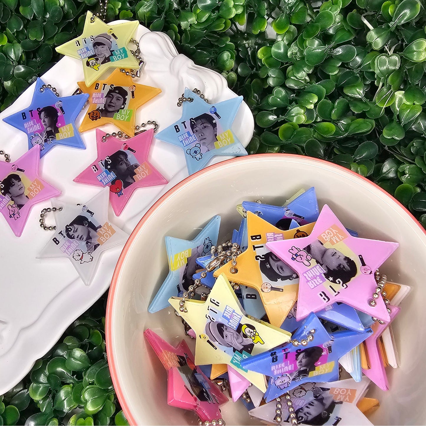 BTS Star Acrylic Charms set of 34