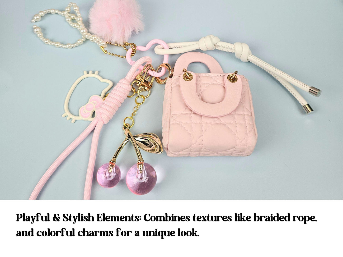 Baby Pink Mini Purse Bag Charm