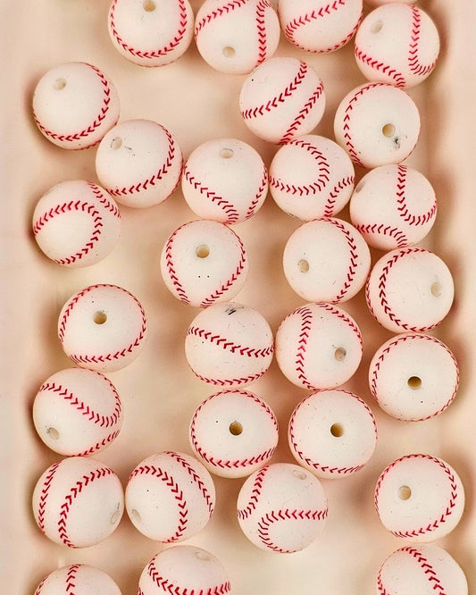 Silicone Beads - Sports 15mm