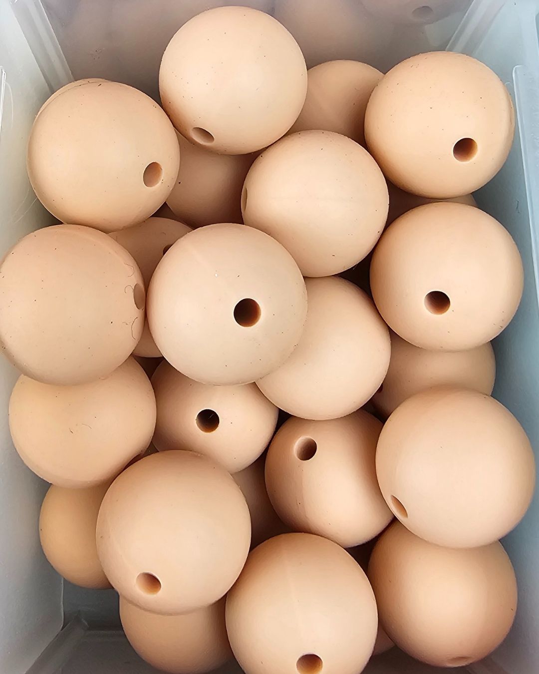 Silicone Beads - Neutral Colors 15mm