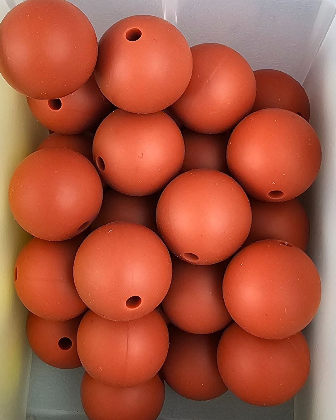 Silicone Beads - Orange and Yellow 15mm