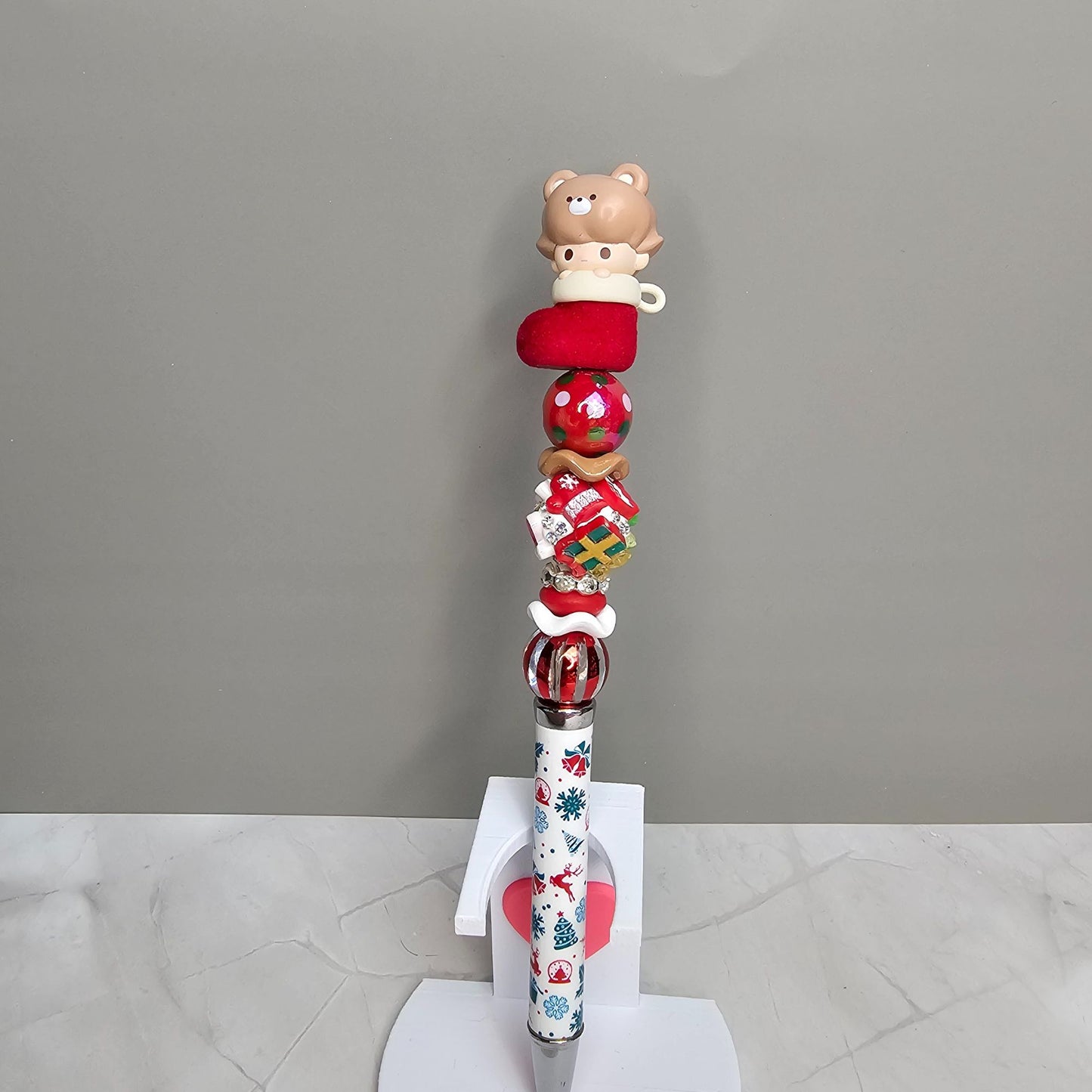 Popmart Christmas Beaded Pen Labubu Skullpanda Molly Dimoo and more