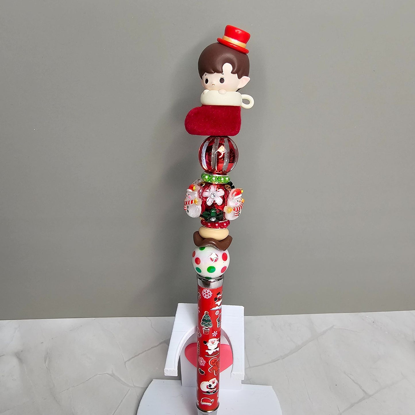 Popmart Christmas Beaded Pen Labubu Skullpanda Molly Dimoo and more