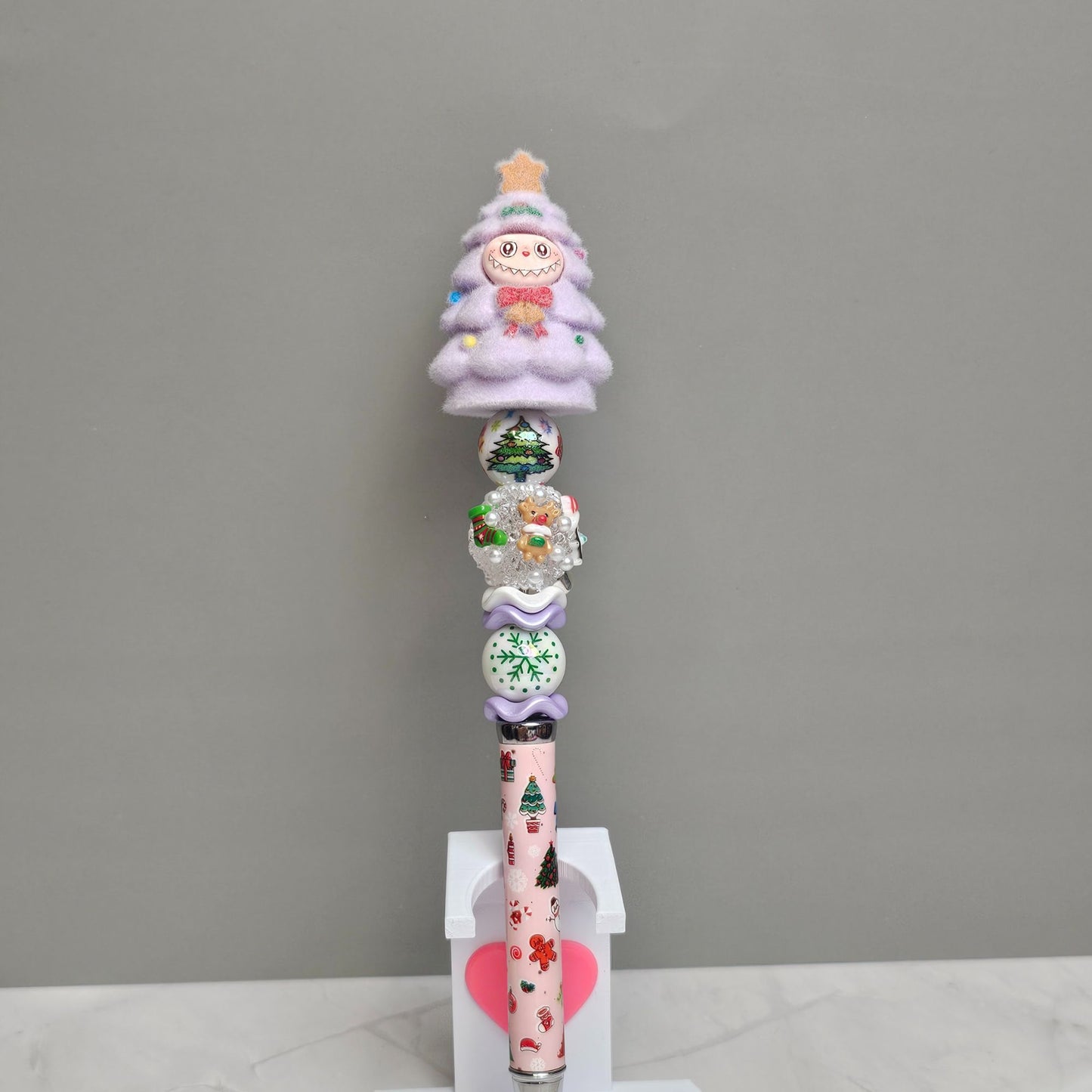 Labubu Christmas Tree Beaded Pen