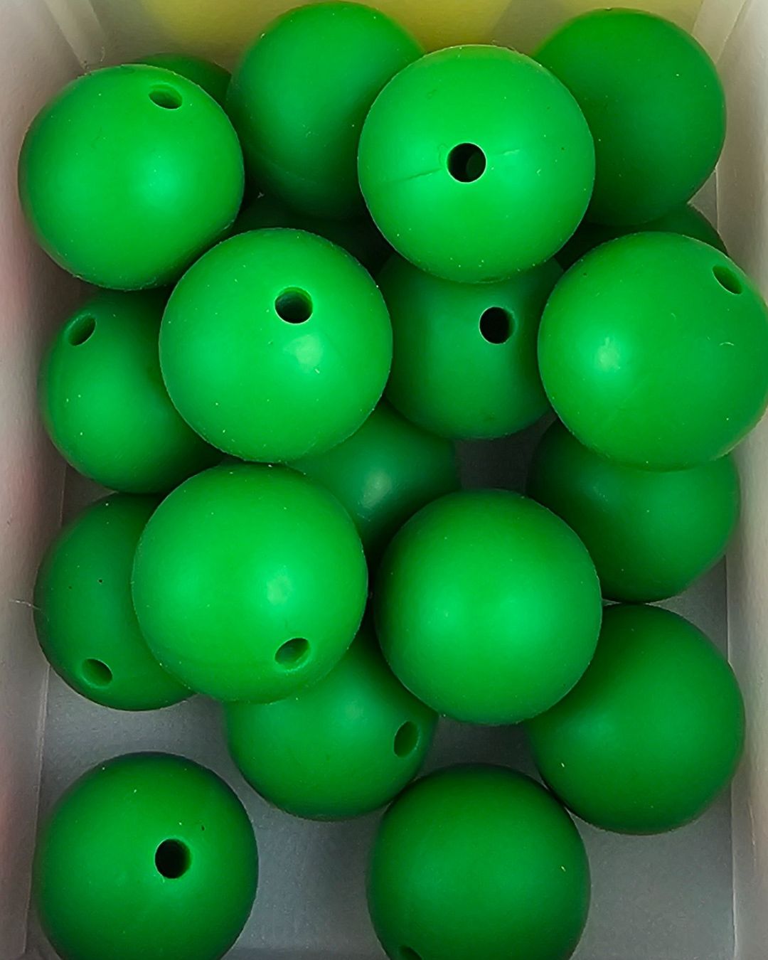 Silicone Beads - Green 15mm
