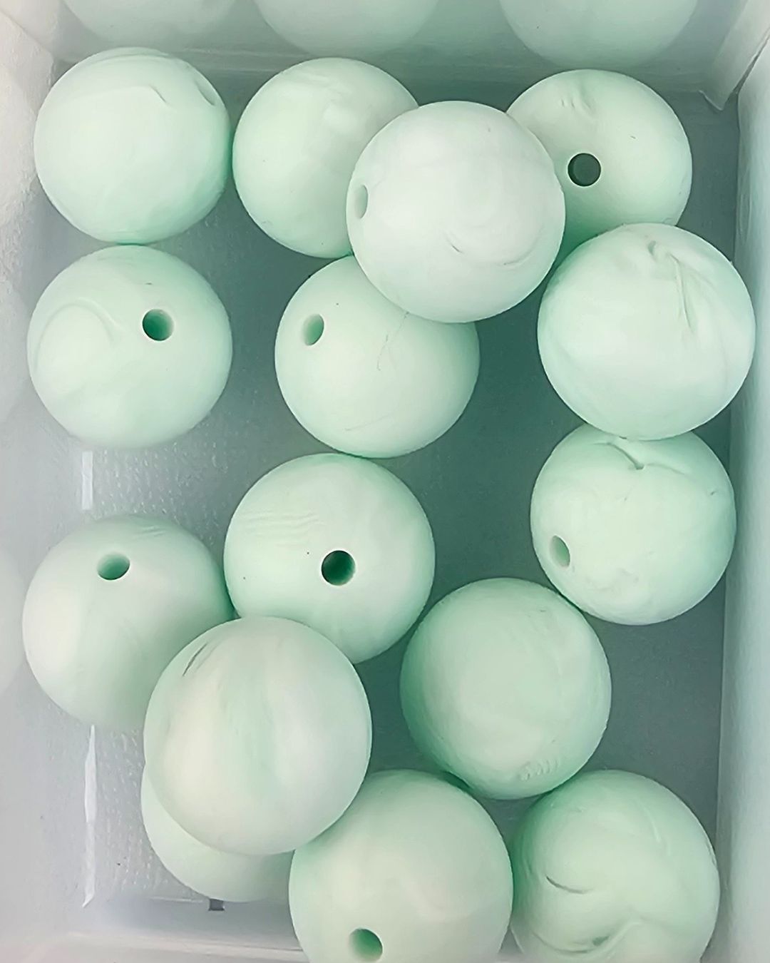 Silicone Beads - Green 15mm