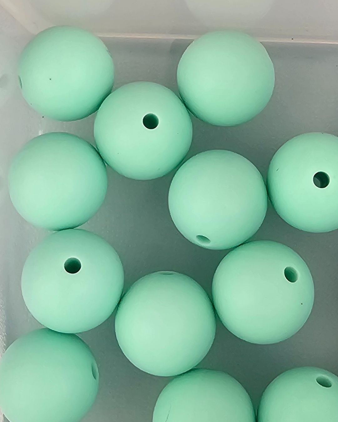Silicone Beads - Green 15mm