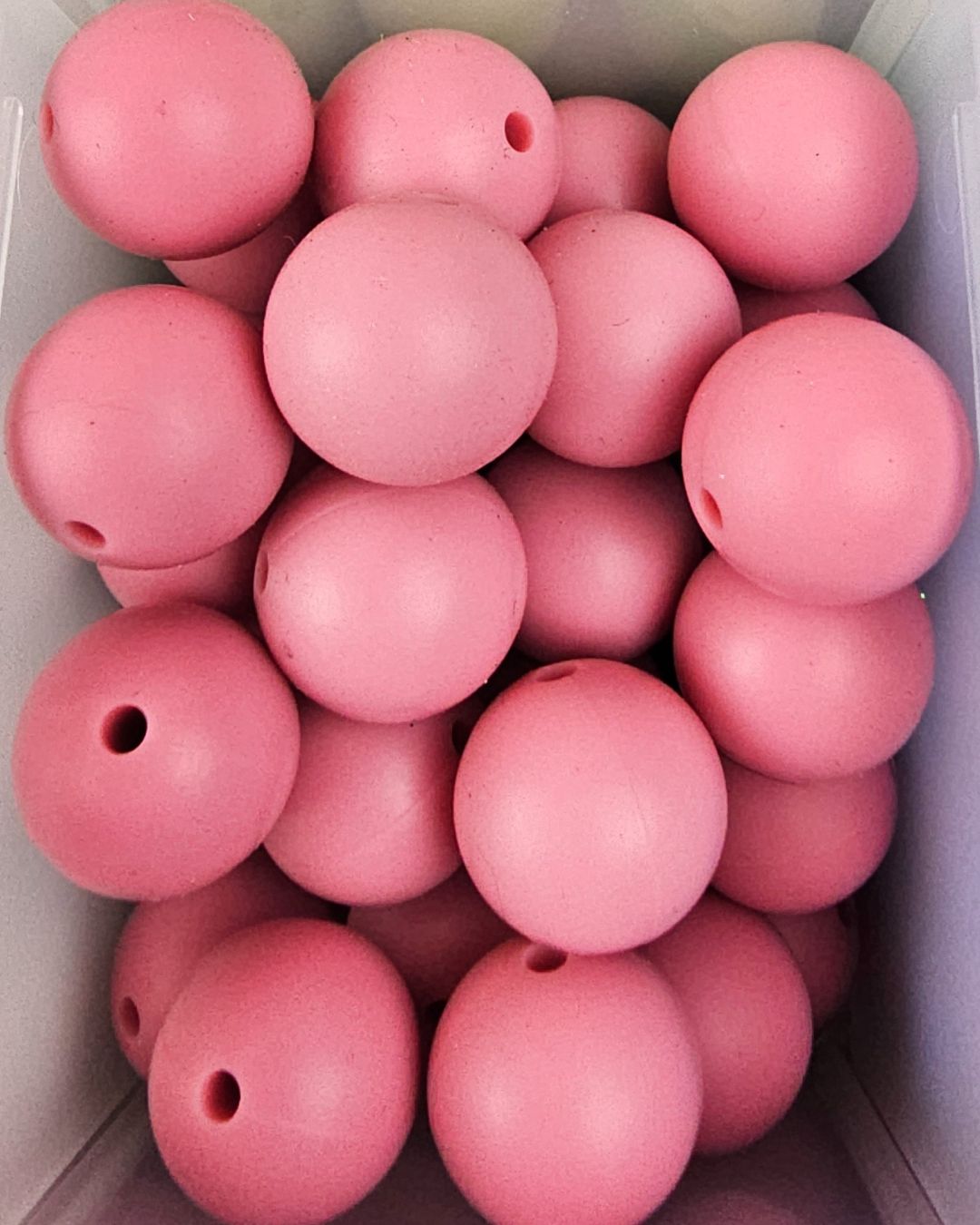 Silicone Beads - Pinks 15mm