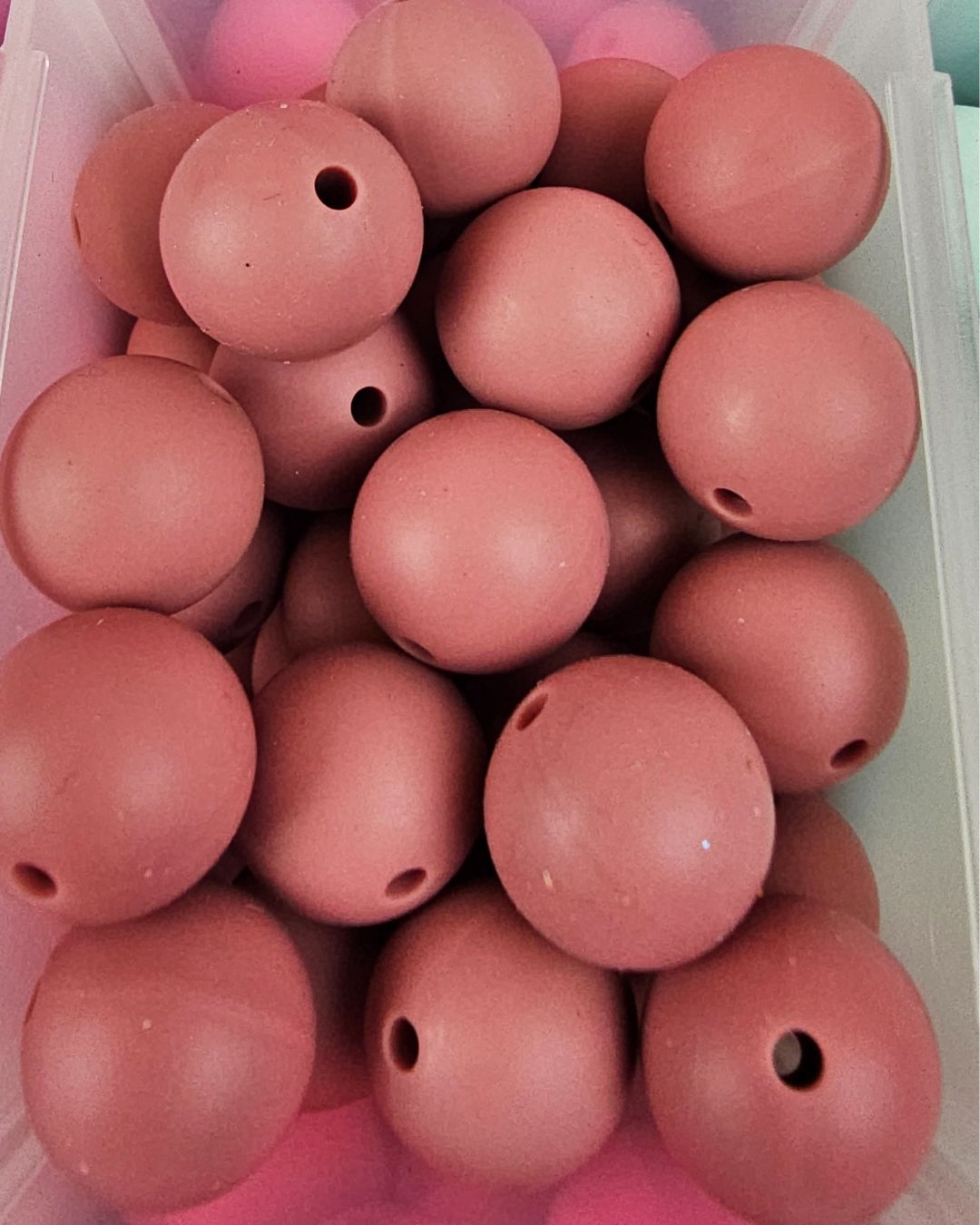 Silicone Beads - Neutral Colors 15mm