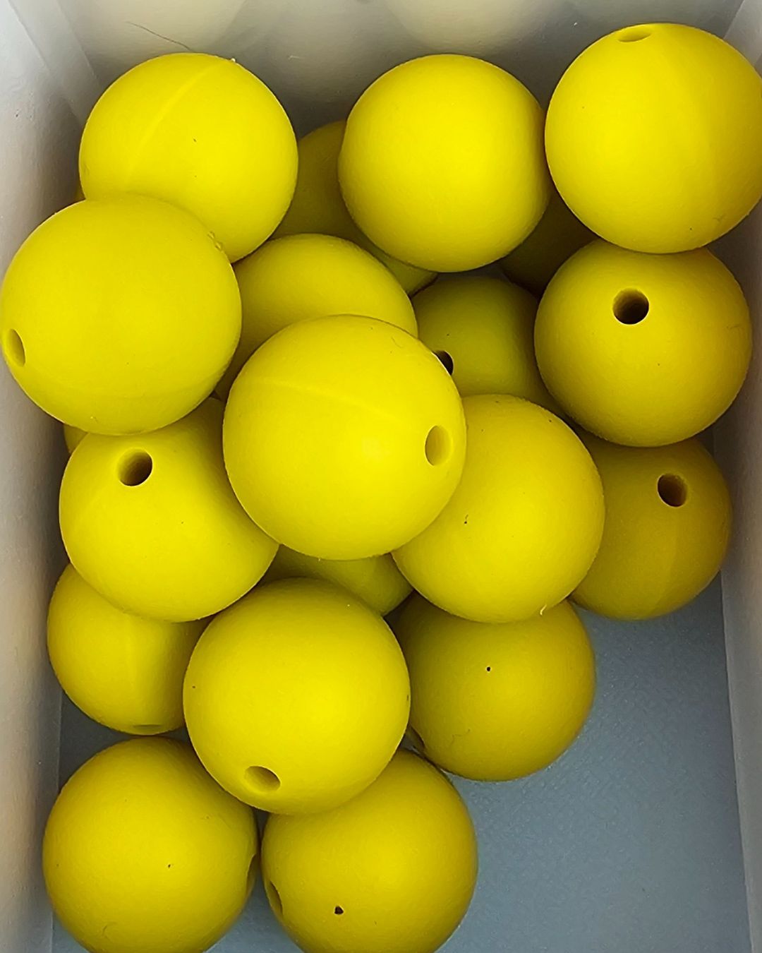 Silicone Beads - Orange and Yellow 15mm