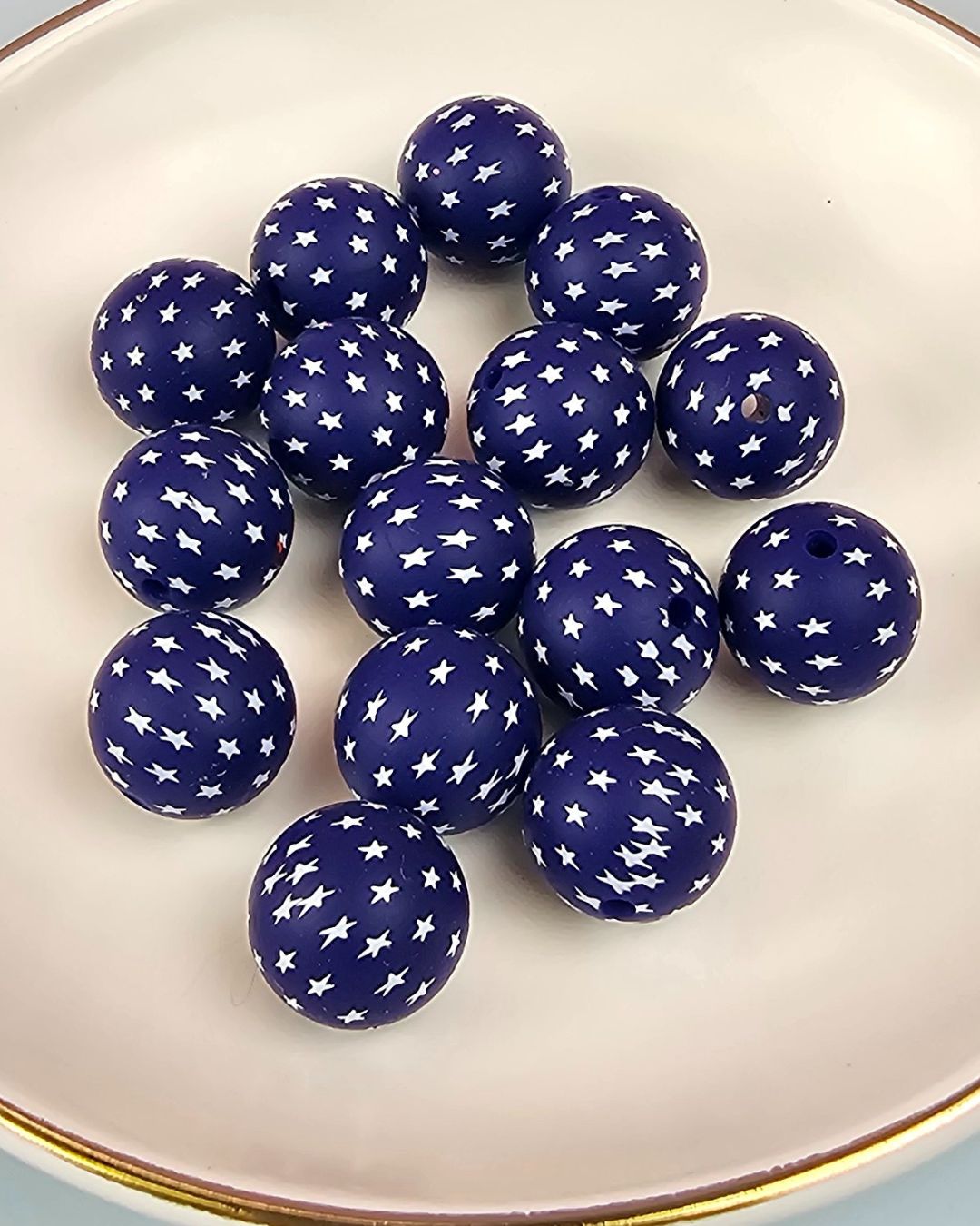 Silicone Beads - Printed Beads 15mm