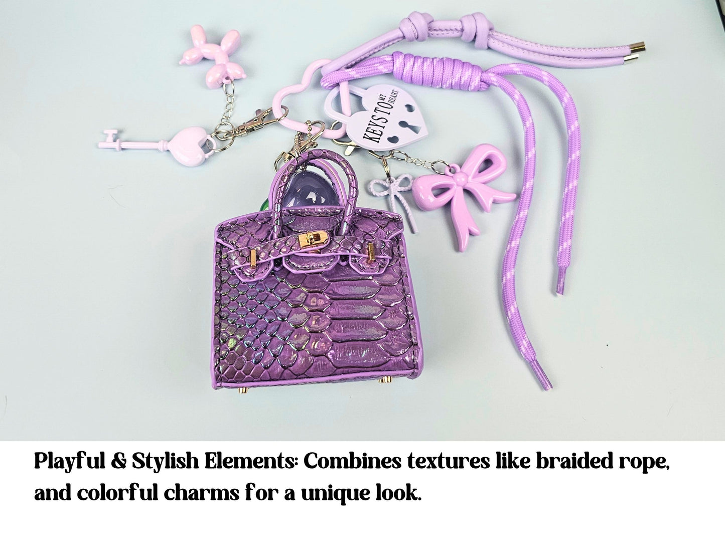 Purple Mini Purse Bag Charm