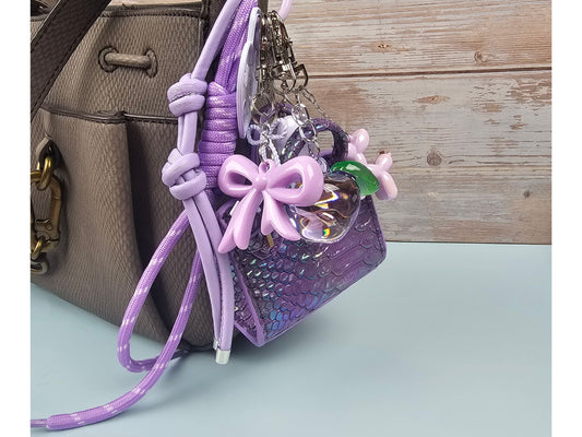 Purple Mini Purse Bag Charm