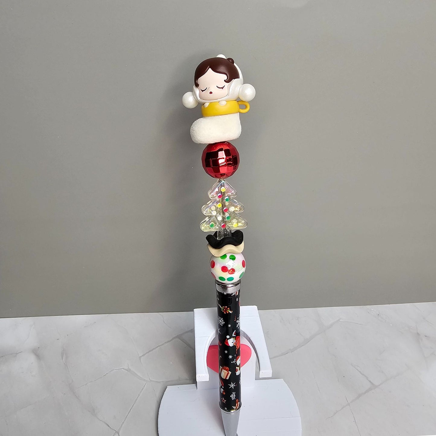 Popmart Christmas Beaded Pen Labubu Skullpanda Molly Dimoo and more