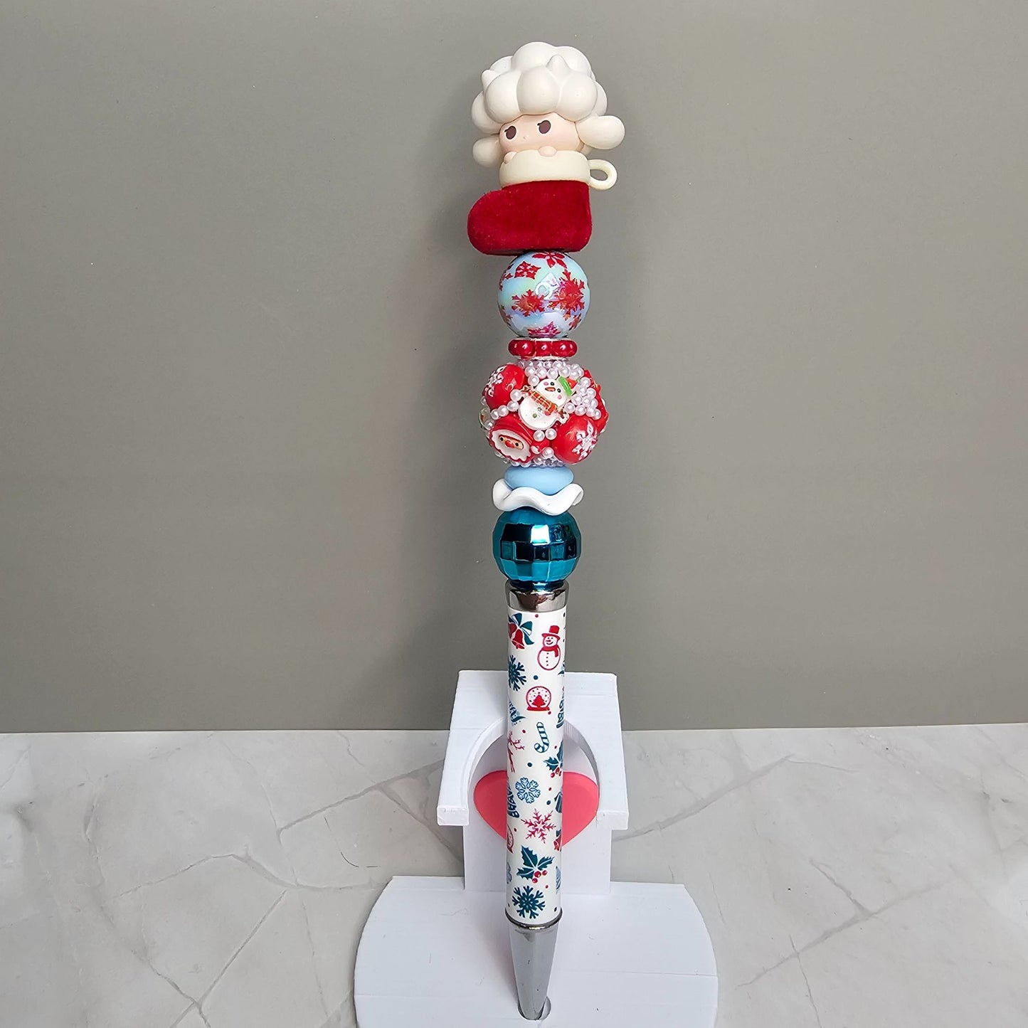 Popmart Christmas Beaded Pen Labubu Skullpanda Molly Dimoo and more
