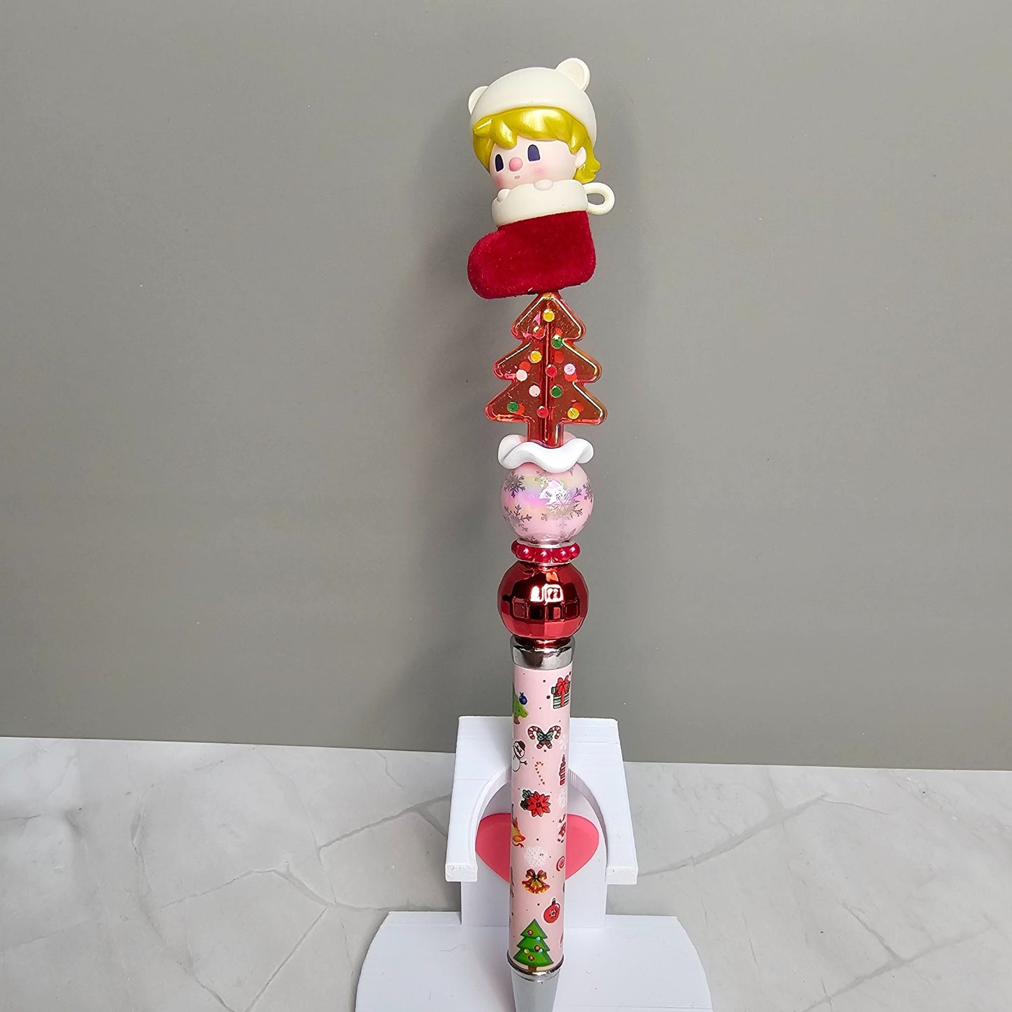 Popmart Christmas Beaded Pen Labubu Skullpanda Molly Dimoo and more