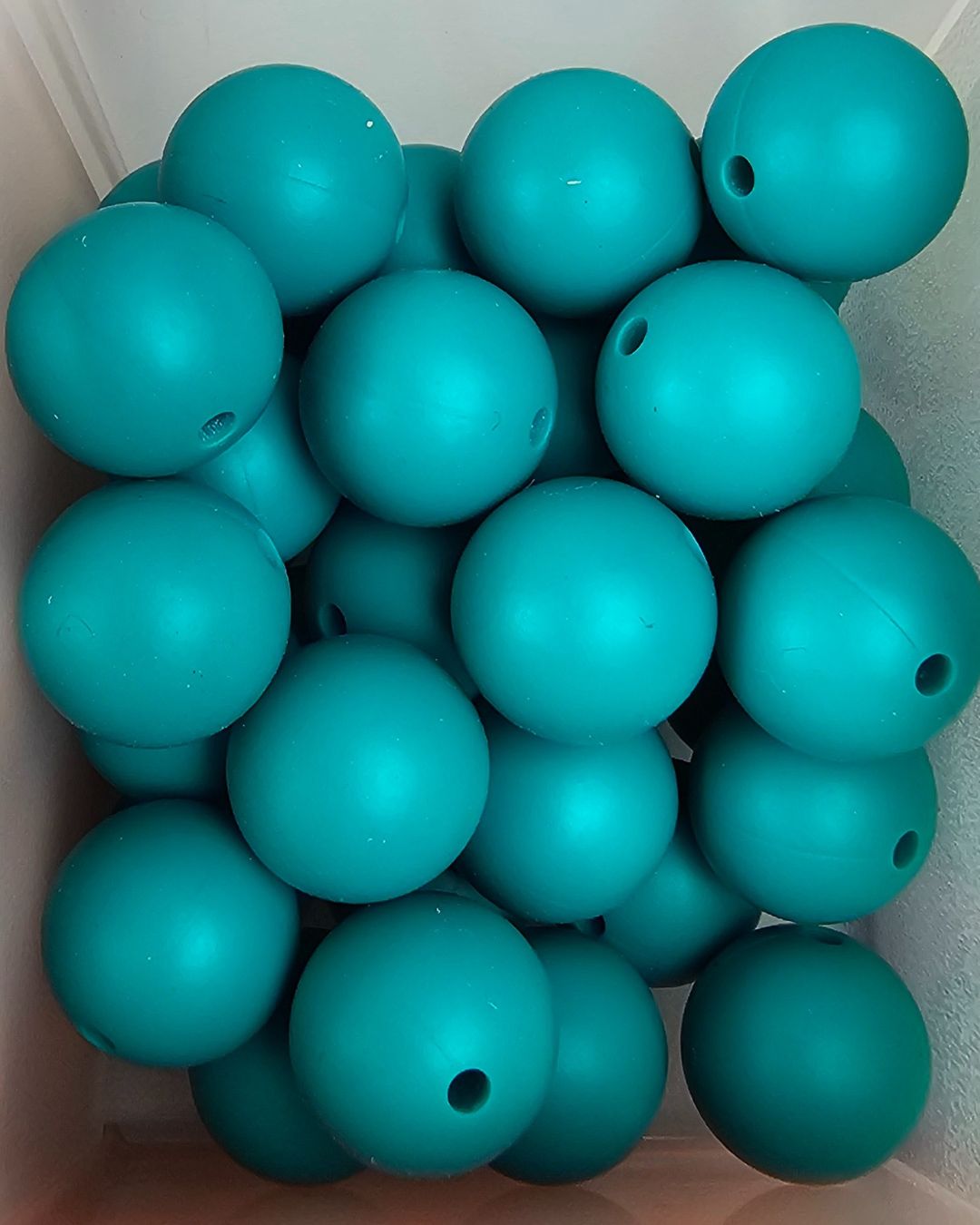 Silicone Beads - Green 15mm