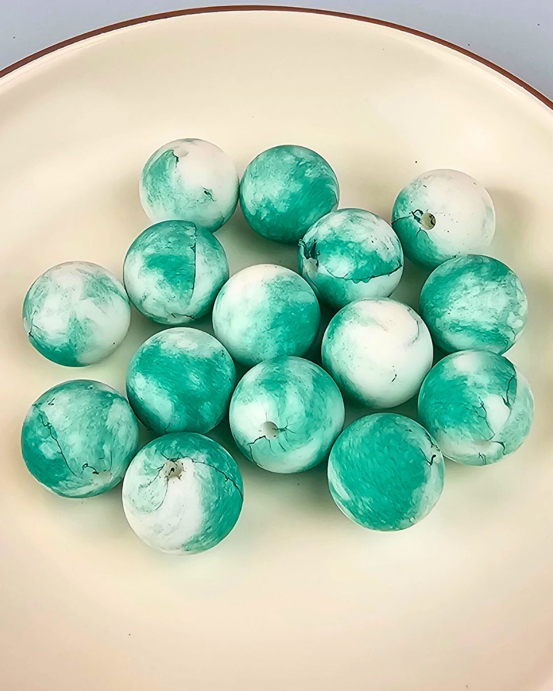 Silicone Beads - Printed Beads 15mm