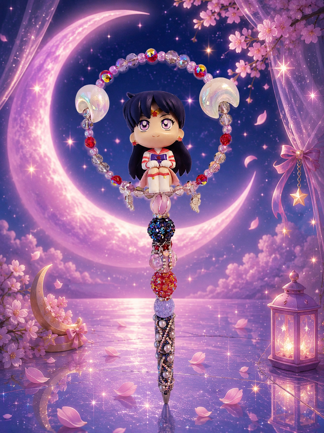 Sailor Moon Guardians Inspired Beaded Pen