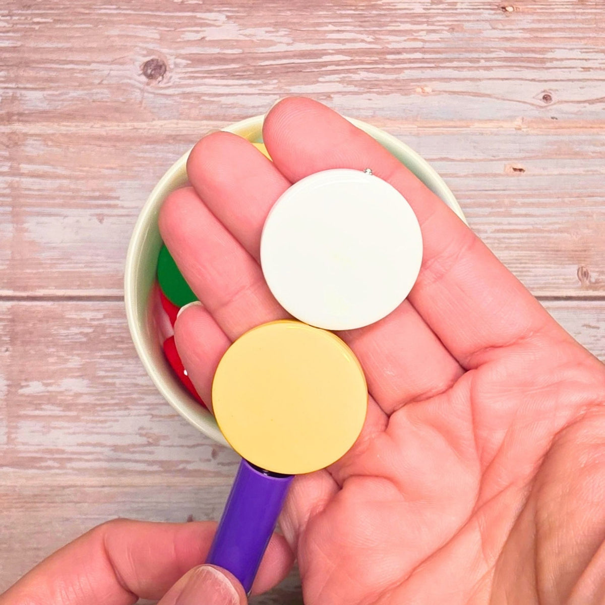 Large Colorful Coin Beads – Set of 10 | DIY Fancy Bead Bases & Craft Supplies ✨