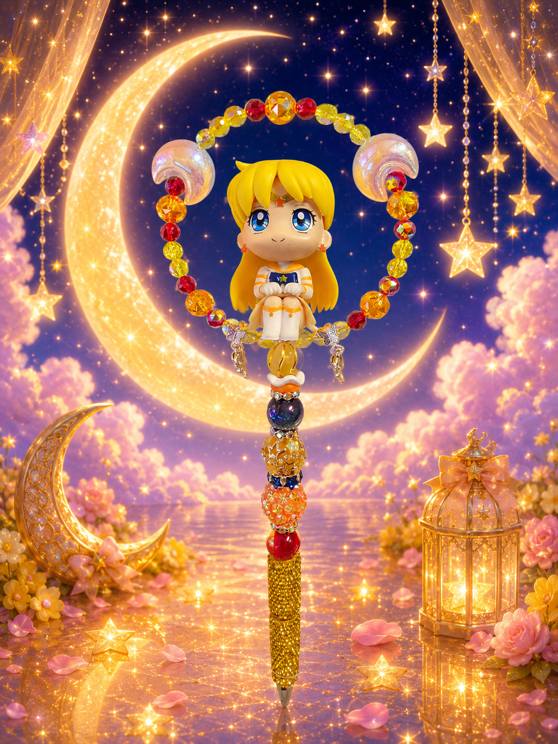 Sailor Moon Guardians Inspired Beaded Pen