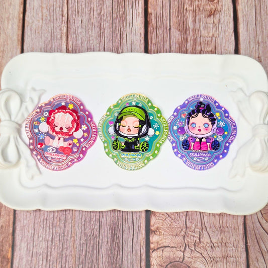 SP Character Tags Set of 3 | Colorful Kawaii Cartoon Decorative Tags for DIY Crafts, Scrapbooking, Journaling & Accessories