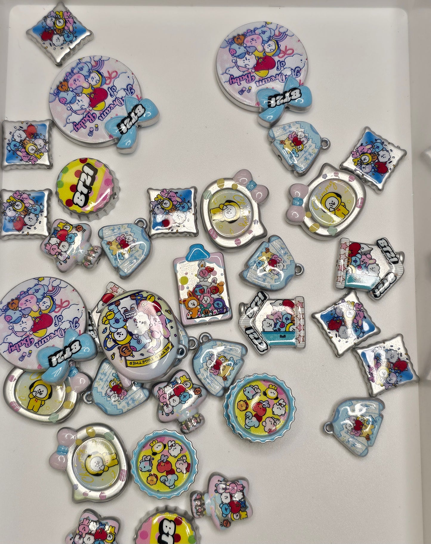 BT21 Character Blue Bead Mix