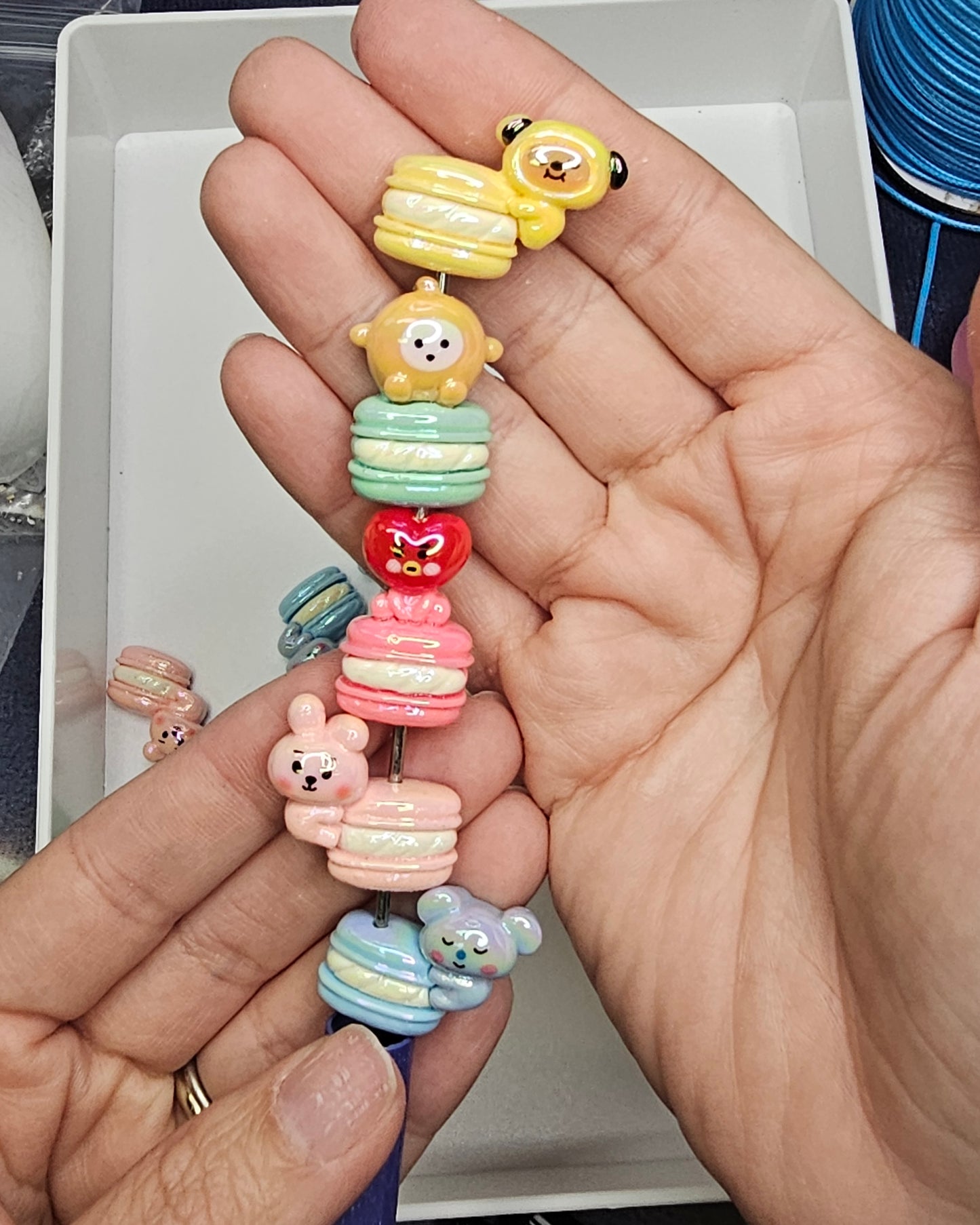 BT21 Character Macaroon Beads Assorted Set of 5