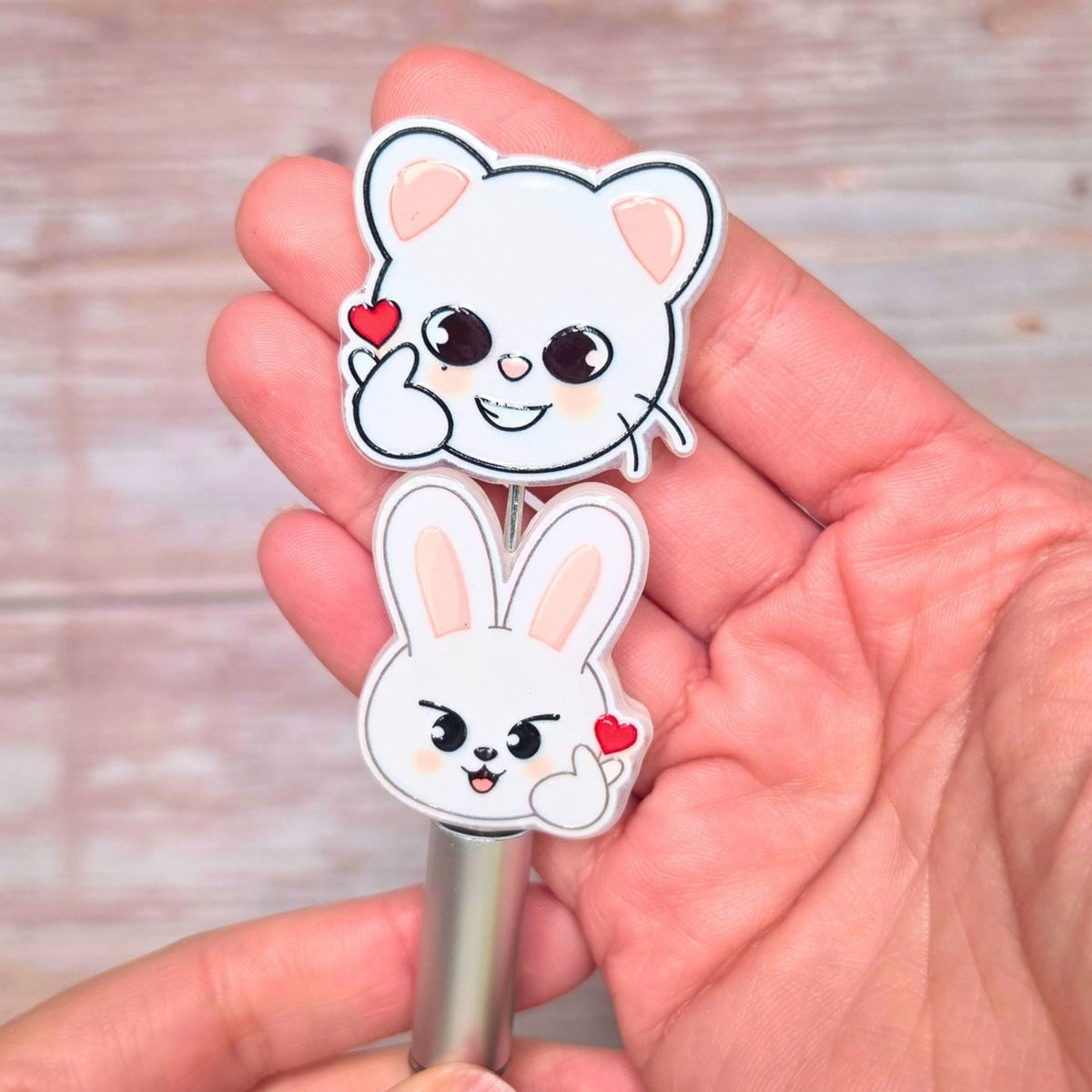 SKZOO Inspired Large Acrylic Focal Beads Set of 9 | Stray Kids Character Beads | K-Pop Focals for Pens, Keychains & Crafts