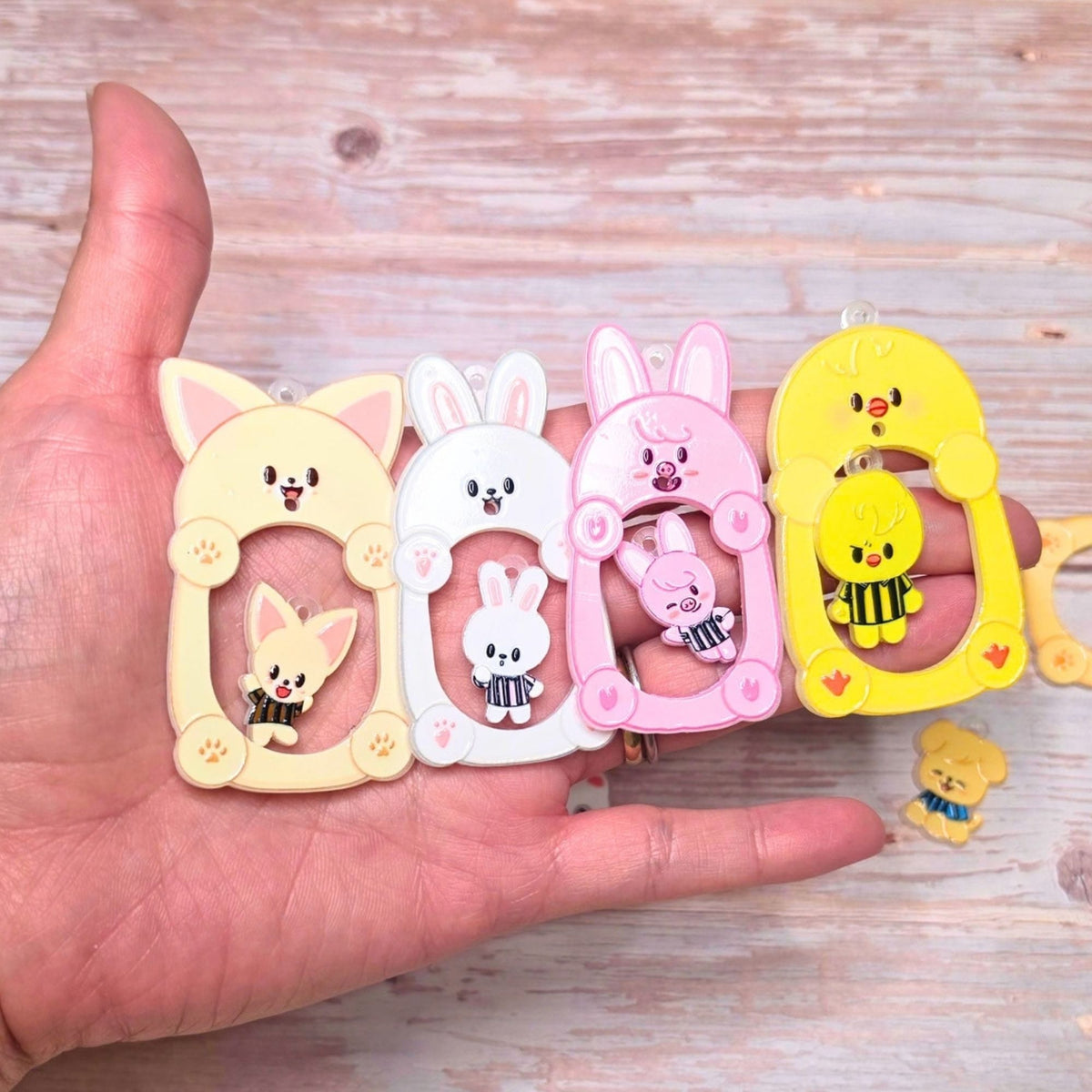 SKZOO Inspired Pendant Charms Set of 16 | Large & Small Stray Kids Character Charms | K-Pop Charms for Keychains & Jewelry
