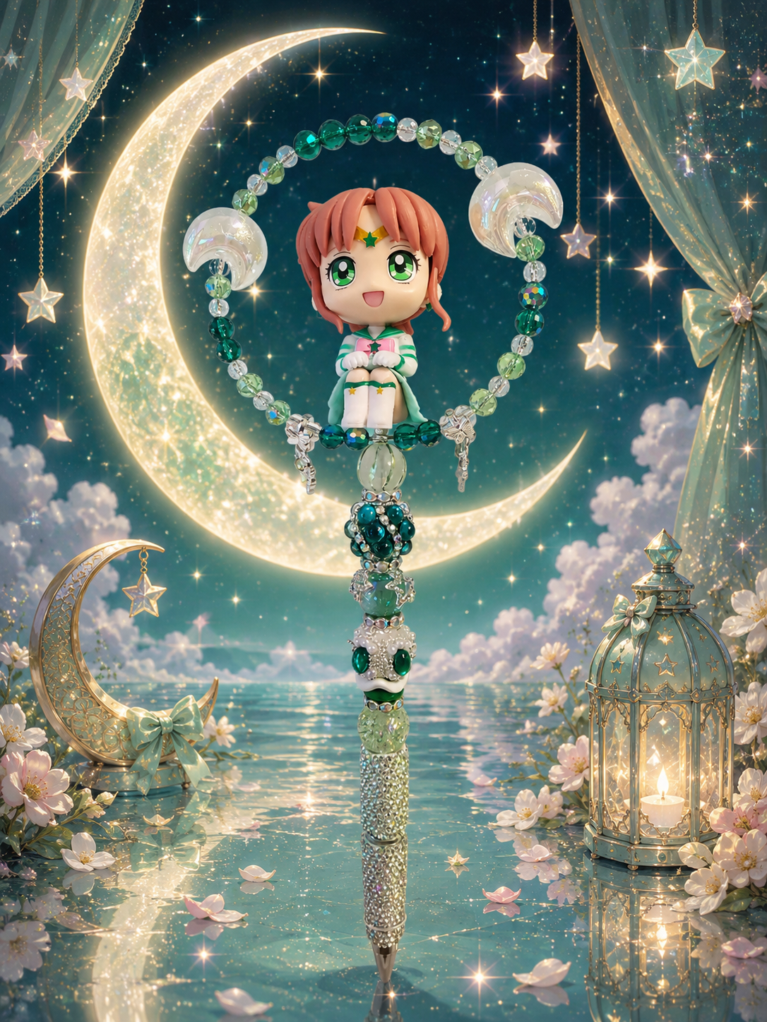 Sailor Moon Guardians Inspired Beaded Pen