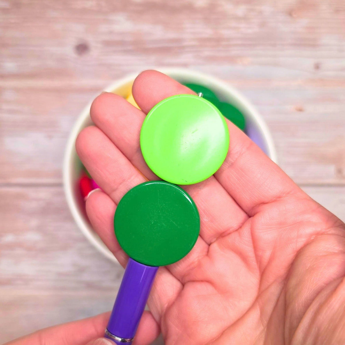 Large Colorful Coin Beads – Set of 10 | DIY Fancy Bead Bases & Craft Supplies ✨