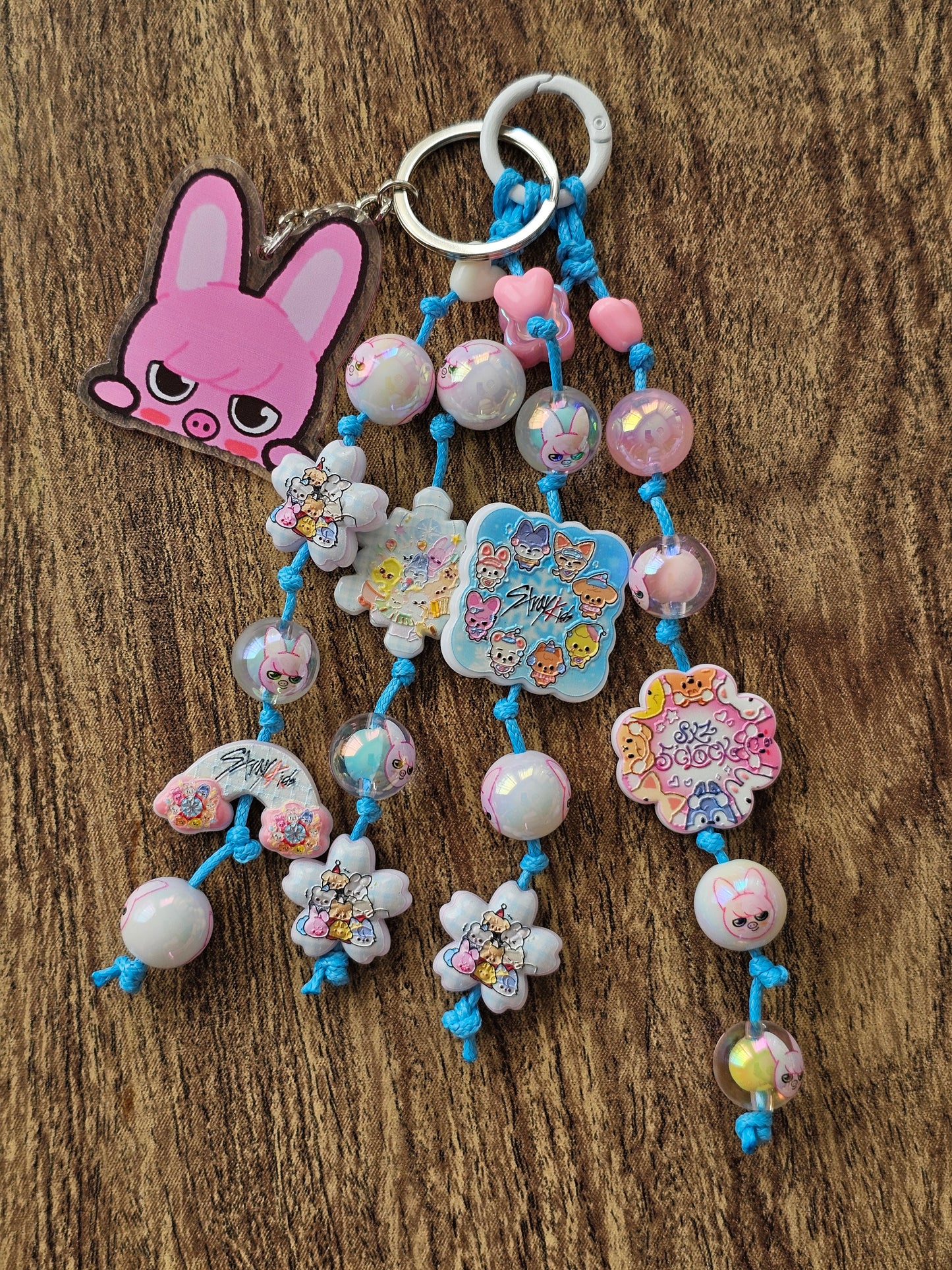 Stray Kids Inspired Beaded Bag Charm | Kawaii K-Pop Backpack Charm | Cute Purse Charm | Handmade STAY Gift | SKZ Fan Accessory