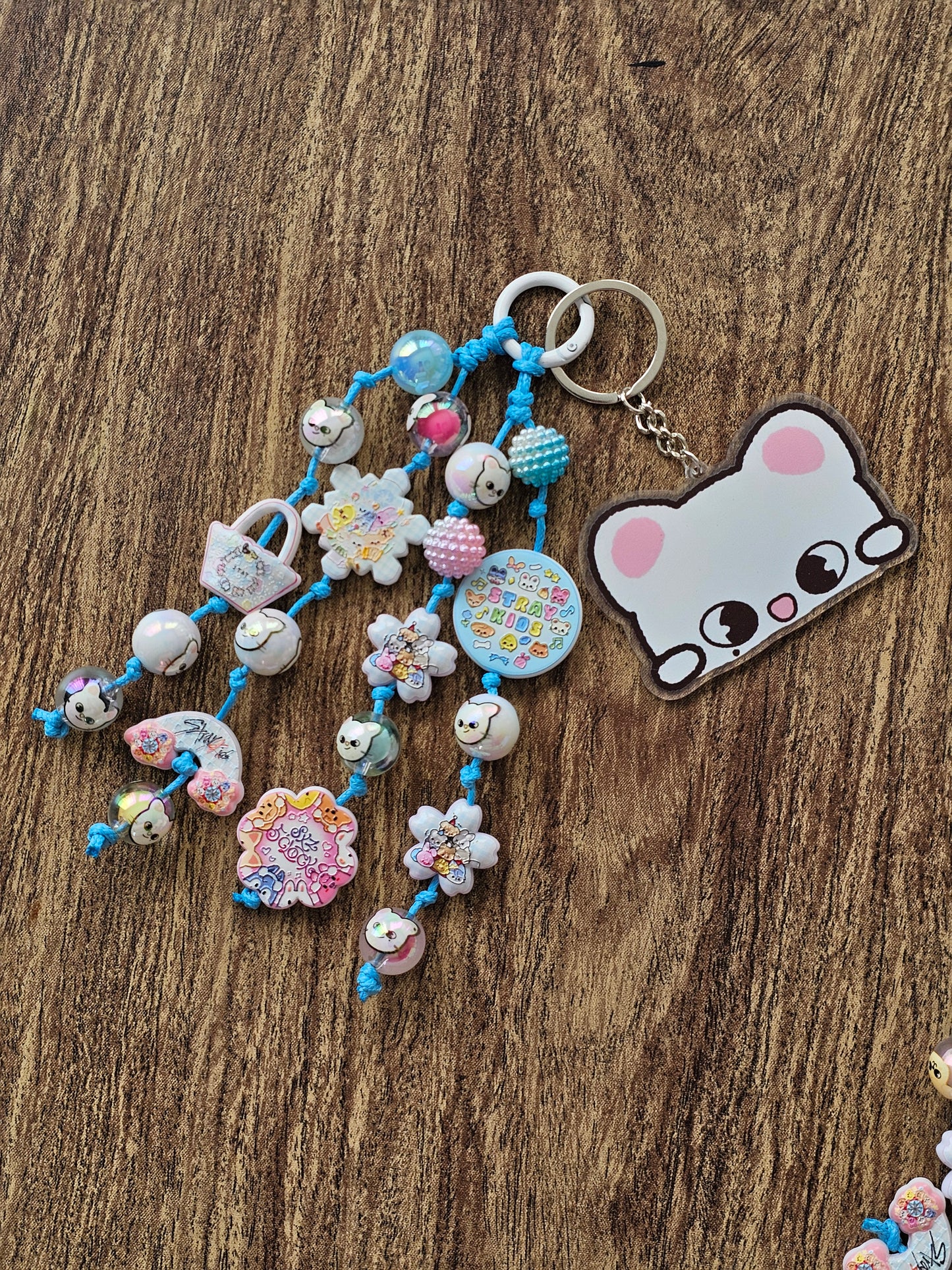 Stray Kids Inspired Beaded Bag Charm | Kawaii K-Pop Backpack Charm | Cute Purse Charm | Handmade STAY Gift | SKZ Fan Accessory