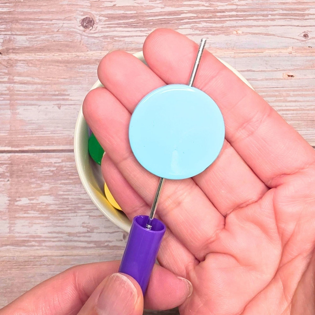Large Colorful Coin Beads – Set of 10 | DIY Fancy Bead Bases & Craft Supplies ✨